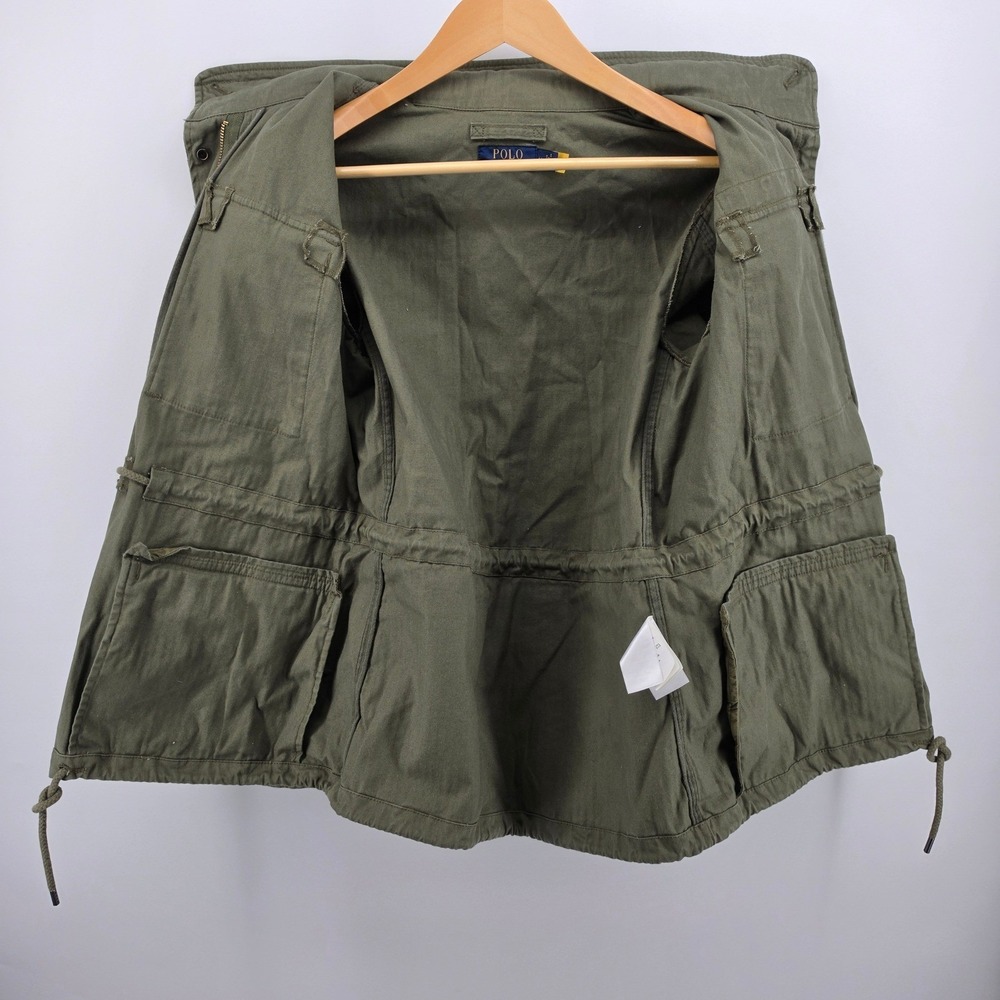 Polo Ralph Lauren Mens M-65 Military Field Jacket Olive Green USRL Patch Size M - Picture 8 of 13
